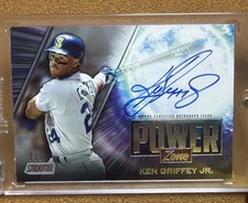 2020 Topps Stadium Club - Power Zone Autographs Ken Griffey Jr #PZA-KGJ /5 (AU)