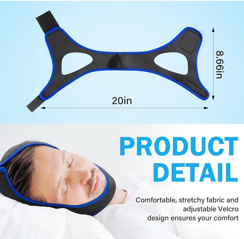 2 Pack Chin Strap for Sleeping, Anti Snoring Devices to Stop Snoring - Picture 5 of 7