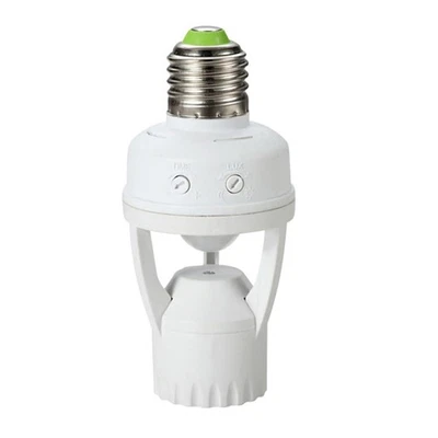 MCE24 Lampenfassung E27 Bewegungs/Dämmerungssensor 360 Grad weiß - Bild 1 von 4