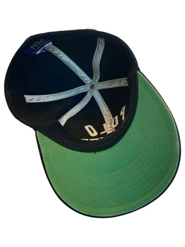 Polo Ralph Lauren Hat Black Polo Player Fitted Cap Hat Size L 59cm - Picture 2 of 4