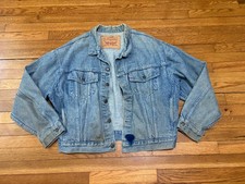 Vintage Levi's 70598-4891 Denim Trucker Jacket USA Made Men's Size Large