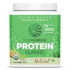 Sunwarrior Classic Organic Protein Natural 375g - 4 Pack