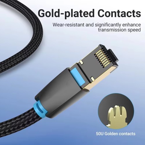 8M Length 8 Ethernet Cable RJ45 Patch Cable 40Gbps 2000MHz High-Speed 5864 - Afbeelding 5 van 7