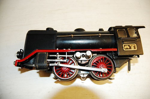 Old Märklin 0 Gauge Tin 20V Steam Locomotive R 66/12920 + Tender R 929/0? - Picture 3 of 11