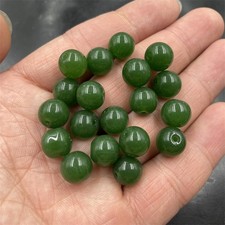 100PC Diy Jewelry Accessories Green Glass Round Beads Loose Beads 8-12MM