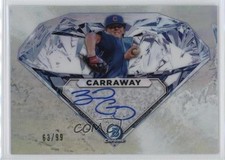2020 Bowman Draft Applied Pressure Auto 63/99 Burl Carraway #APDCA-BC Auto 0c2