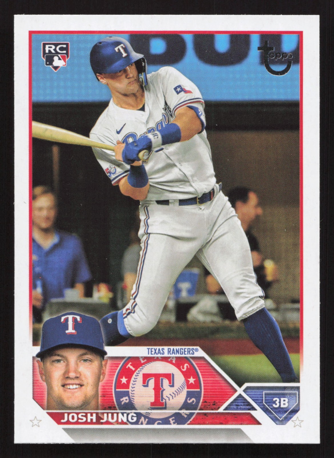 2023 Topps #529 Josh Jung RC VINTAGE STOCK /99 Rookie Card Texas Rangers