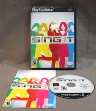 Disney Sing It ~ Sony PlayStation 2 (PS2) Game ~ Complete W/ Manual ~ Rated E
