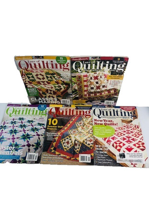 5 lot Fons & Porter Love of Quilting 2016 Jan/Feb May/Jun Jul/Aug Sep/Oct Nov/De