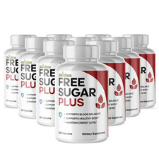 Free Sugar Plus- Blood Support- 10 Bottles- 600 Capsules