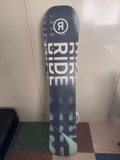 Ride Snowboard Manique 161 cm con attacchi Flux grafica bianco/nero/grigio usato