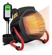 Greenhouse Heater with Thermostat, Auto Power Control with Digital Temperature