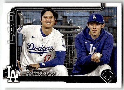 2025 Topps Update #US269 Rising Sons (Shohei Ohtani - Roki Sasaki
