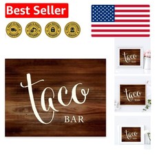 Elegant 8.5x11 Rustic Taco Bar Reception Sign for Country Weddings