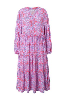Studio Untold Damen große Größen Maxikleid Color Leo Volants 838264