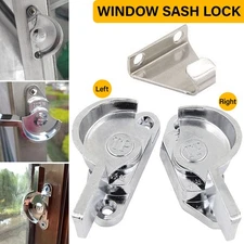 2-12Pcs Safe Lock Flat Handle Window Sash Lock T Shape Sliding Window Latch Lock