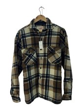 Other Brands Flannel Shirt 60s BIG MIKE With Gusset Open Collar Woolnell Used