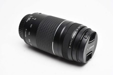 Canon EF 75-300mm f4-5.6 III Telephoto zoom lens, caps, Great 
