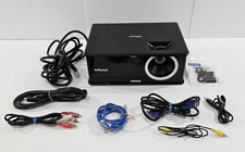 InFocus IN2116 DLP Projector VGA HDMI LAN LitePort w Cables  HDMI to VGA Works
