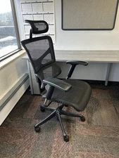 X-Chair Ultimate Executive Black Mesh Chair with Additional Headrest