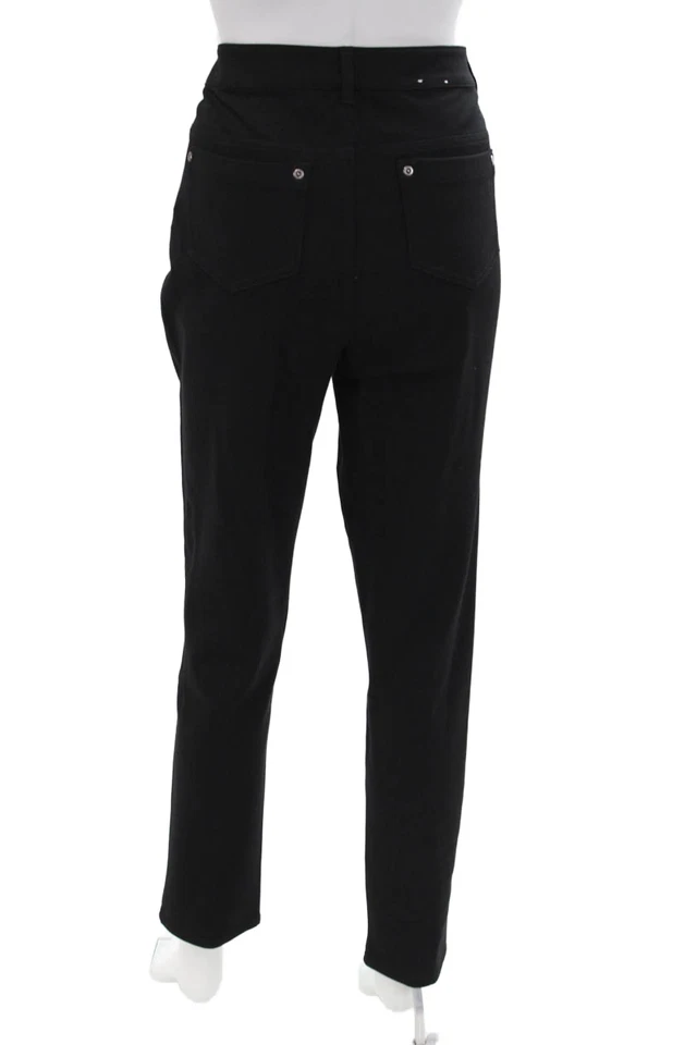 Two by Vince Camuto Womens High Rise Zip Up Slim Leg Pants Black Size 12 - Image 3 of 4