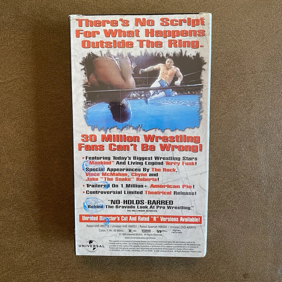 Beyond the Mat VHS 1999 Screener Promo Tape Brand New Sealed - Image 2 of 4