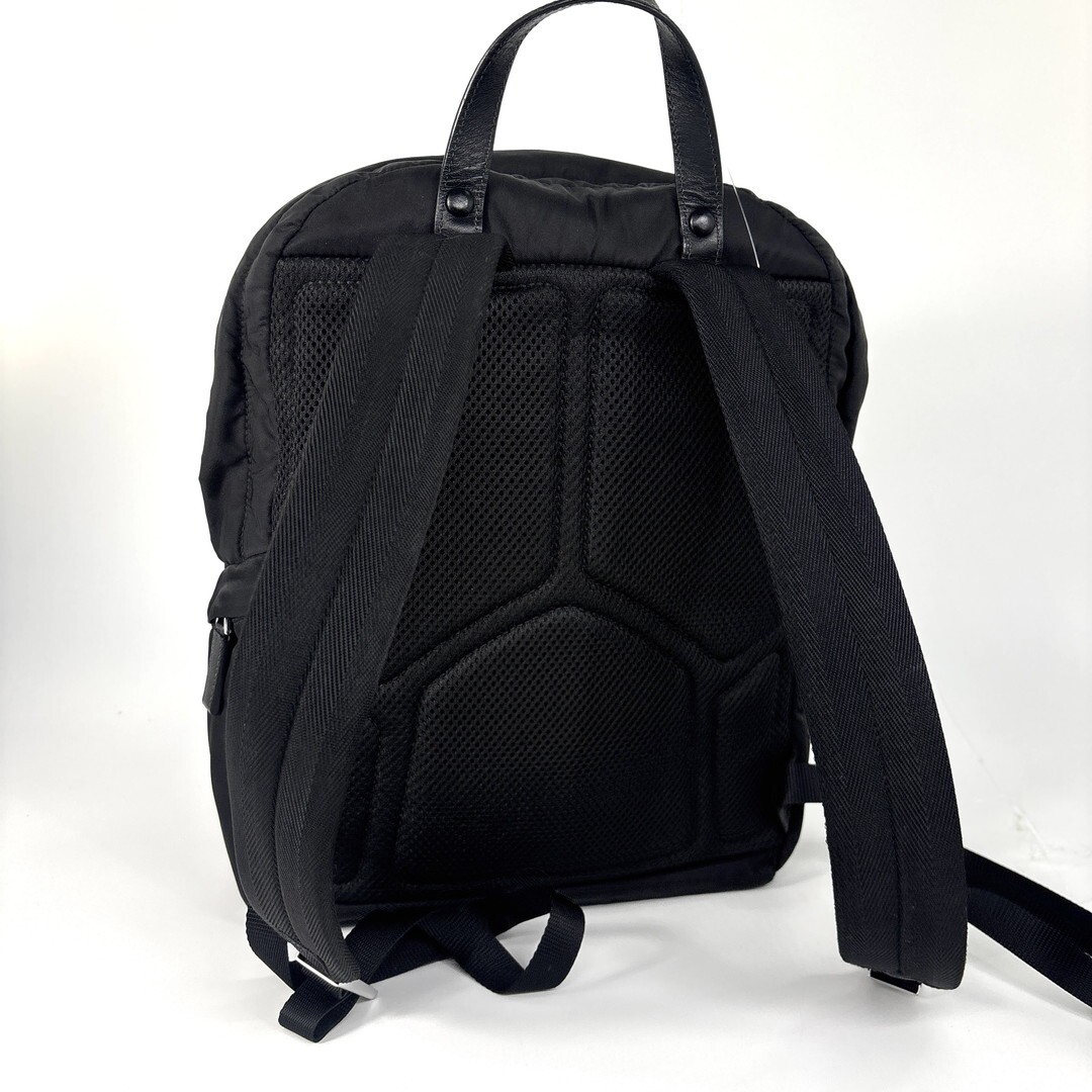 Super Excellent Condition PRADA 2VZ1042 Backpack Men s Ladies Black Re Nylon Bac thumbnail 5