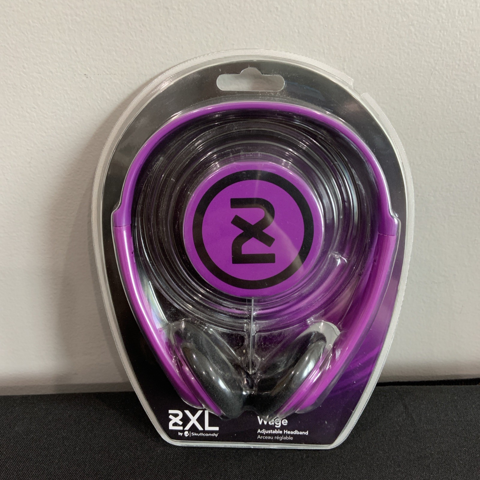 Skull Candy 2XL Adjustable Headband Headphones Purple Wage N