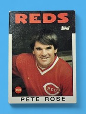 1986 Topps - Pete Rose #741 Base Set Cincinnati Reds MLB Baseball Season 1986