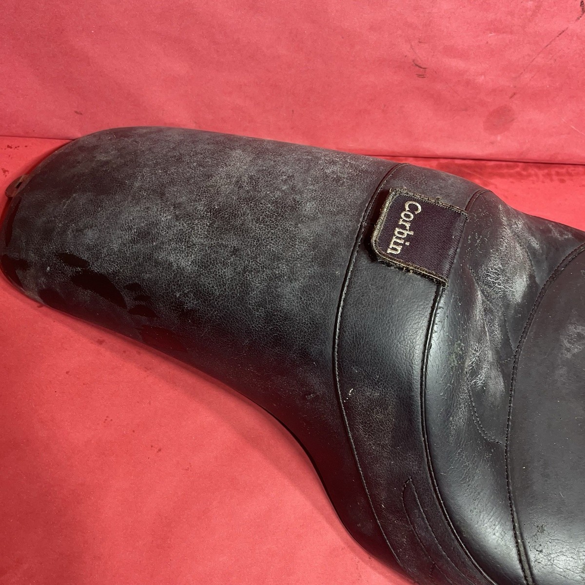 Corbin Leather Seat Saddle Harley Davidson 84-99 Flames | eBay