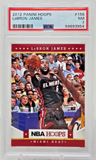 2012 Panini NBA Hoops Miami Heat LeBRON JAMES Basketball Card PSA 7 NM