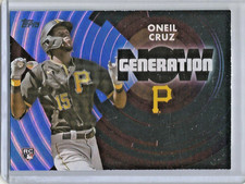 Oneil Cruz 2022 Topps Generation Now Blue Foil Rookie (GN-48)