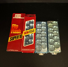 VTG SYLVANIA Flip Flash Super 10 Flash Bulbs, 12V 2-Pin, 10 Flashes 30 Count