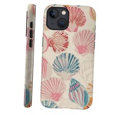 Generic Case Compatible with,Protective Phone iPhone 15 Plus Pink Sea Shell Art