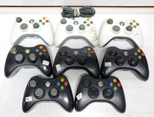 Microsoft Xbox 360 Controller Lot of 8: Untested, Parts/Repairs Only READ 2