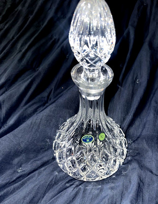 Beautiful Vintage Crystal Bohemian Czechoslovakia Decanter 24% PBO Rare