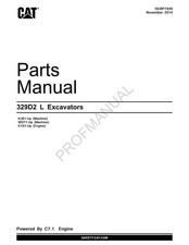 Caterpillar Cat 329D2 L Excavator Parts Catalog Manual
