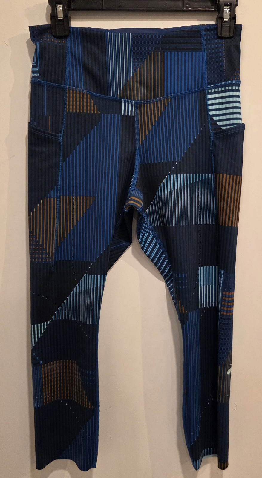 Brooks Method 3/4 Tight Leggings Motion Print Women's Medium Running Athletic
