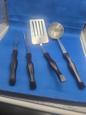Lot Of 4 CUTCO Utensils Brown Handles 1716 1715 1726 1727