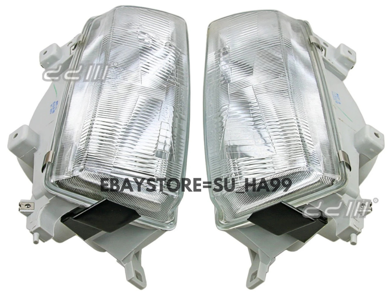 DEPO 1 Pair Headlight Lamp For Honda Civic EF ED EE EF2 EF8 EF9 1990-1991 Glass