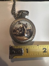 Motorcycle Pocket Watch.. 1.25  X 1.25  .