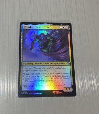 Prowler, Clawed Thief Marvel's Spider-Man Foil