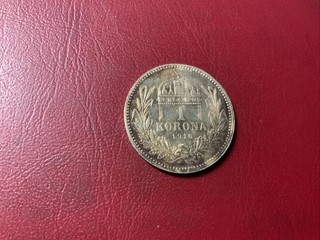 Ungheria 1 corona 1916 argento