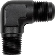 6an To 14 Npt Pipe Male 90 Degree Elbow Fitting Adapter Union Aluminum Black
