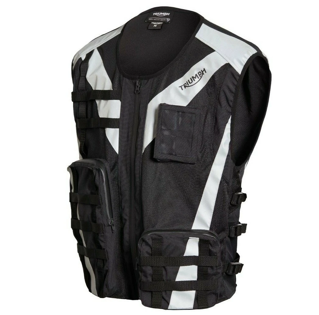 Triumph Black Bright Utility High Vis Vest NEW Fishing Walking Dog 38-40" Chest