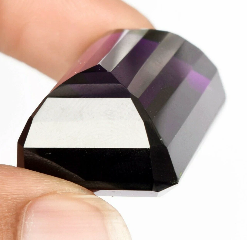 AAA 91.40 Ct. Purple Amethyst Emerald Cut Loose Gemstone Gift for Ring & Pendent - Image 3 of 4