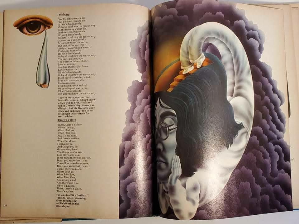 The Beatles Illustrated Lyrics Book Alan Aldridge 1st American