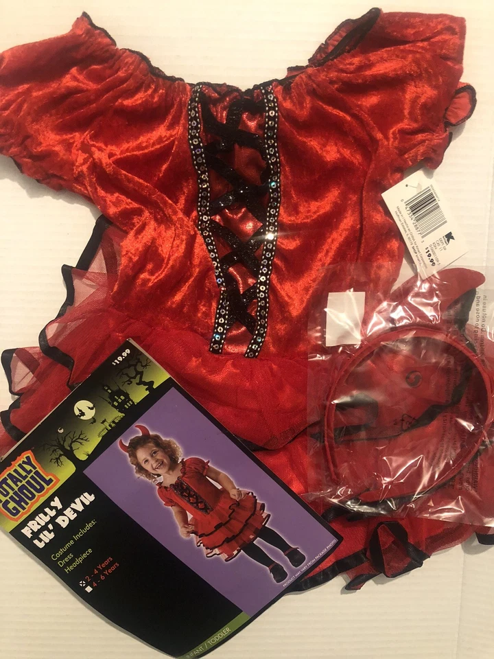 Disfraz Diablo Halloween Niñas 2-4 Años 0M Foto 2 de 3