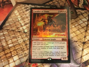 MTG-x1-Cavalier-of-Flame-Core-Set-2020-Foil-NM-Magic-the-Gathering