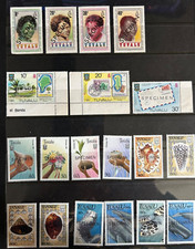 Stamps of Tuvalu- collection of Specimen stamps